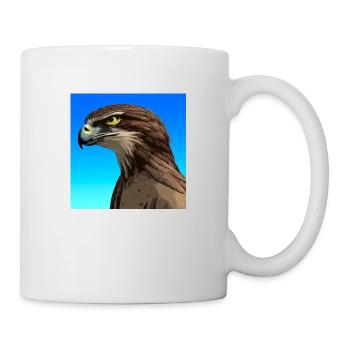Adler, Alcon, Illustration - Tasse - Weiß - Rechts