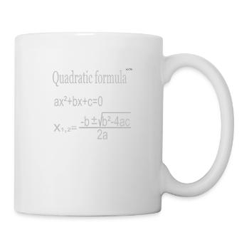 Quadratic formula - Mug - white - Right