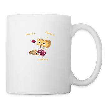 vin comté saucisson - Mug blanc - blanc - Droite