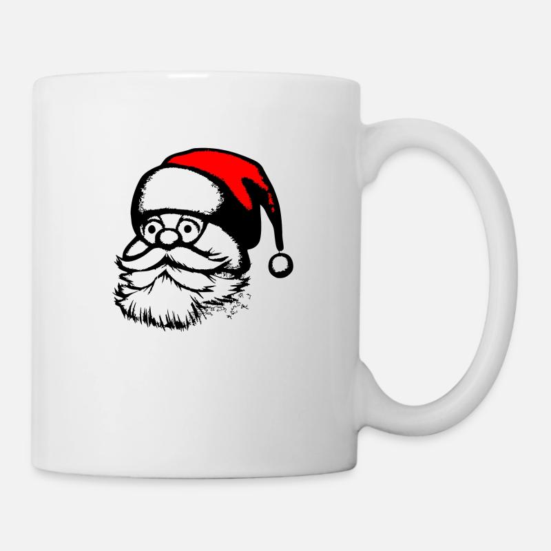 Weihnachtsmütze Weihnachtsmann Weihnachten 16 - Tasse - Weiß