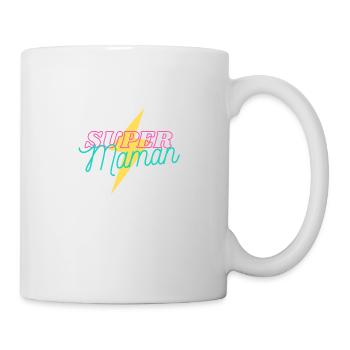 une super maman - Mug blanc - blanc - Droite