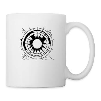 Sun Moon Mosaic Astrology Symbol Vector 4 - Mug - white - Right