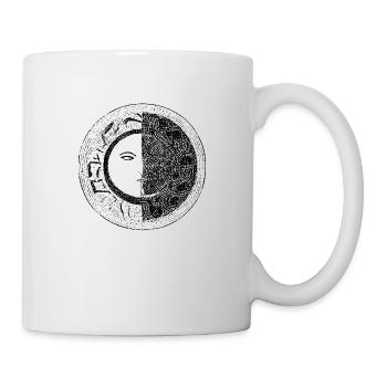 Sun Moon Mosaic Astrology mystical symbol 1 - Mug - white - Right