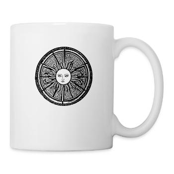 Sun Moon Mosaic Astrology mystical symbol 5 - Mug - white - Right