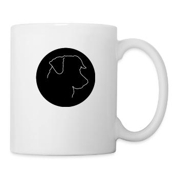 Jack Russell black circle - Mug - white - Right