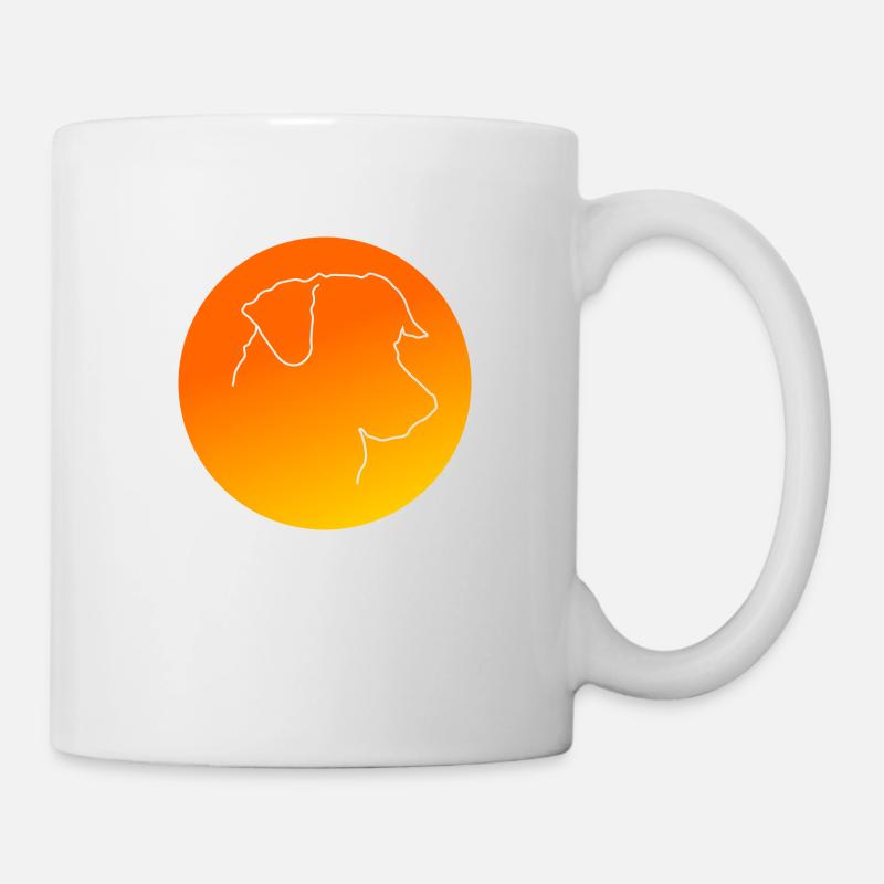 Jack Russel Terrier orange gelb - Tasse - Weiß
