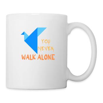 You never walk alone - Origami - Mug blanc - blanc - Droite