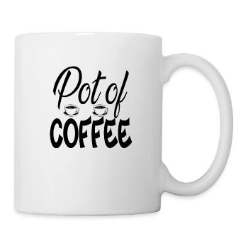 Pot of Coffee - Tasse - Weiß - Rechts