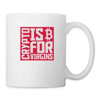 crypto is for virgins - Mug - white - Right