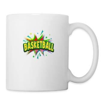 Basketball Pop Art Comic Art Basketball Players - Mug - white - Right