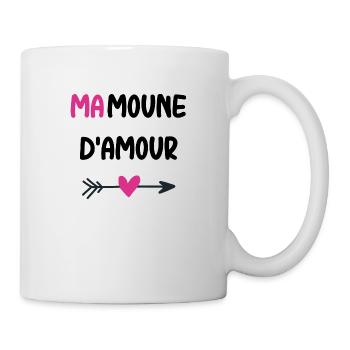mamoune d'amour - Mug blanc - blanc - Droite