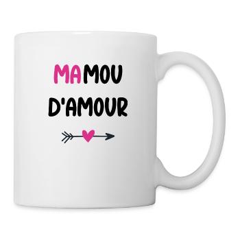 Mamou d'amour - Mug blanc - blanc - Droite
