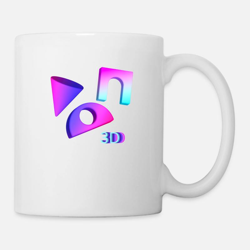 3D - Tasse - Weiß