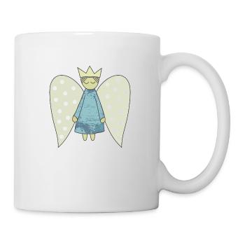 The Flight of the Christmas Angel - Mug - white - Right