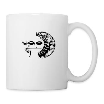 Sun Moon Mosaic Astrology Symbol Vector 04 - Mug - white - Right