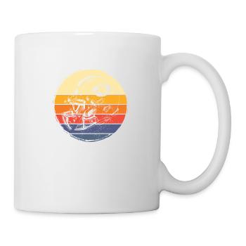 American Football Helm Vintage Retro USA Sport - Tasse - Weiß - Rechts