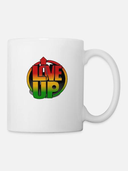 LIEBE NACH OBEN - Tasse - Weiß