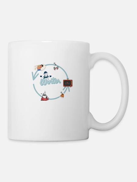 Der Winter kommt - Tasse - Weiß