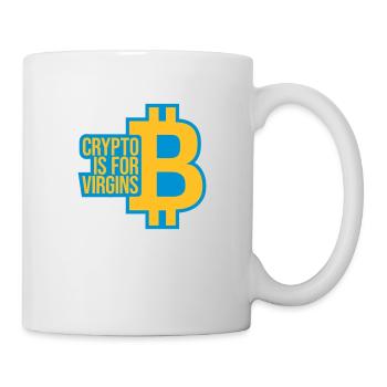 crypto is for virgins - Mug - white - Right