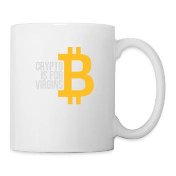 crypto is for virgins - Mug - white - Right