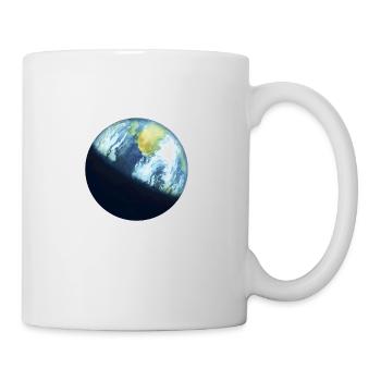 Planet Erde - Tasse - Weiß - Rechts