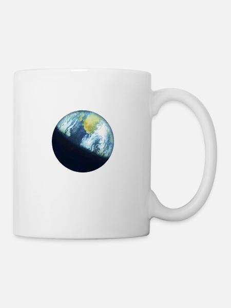 Planet Erde - Tasse - Weiß