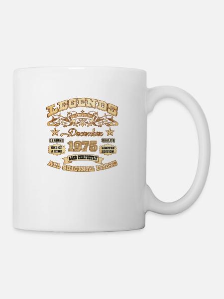 Legends are born in December 1975 - Mug - white