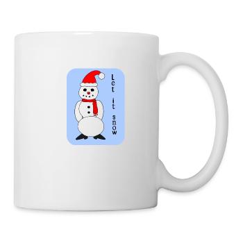 Let it snow - Tasse - Weiß - Rechts