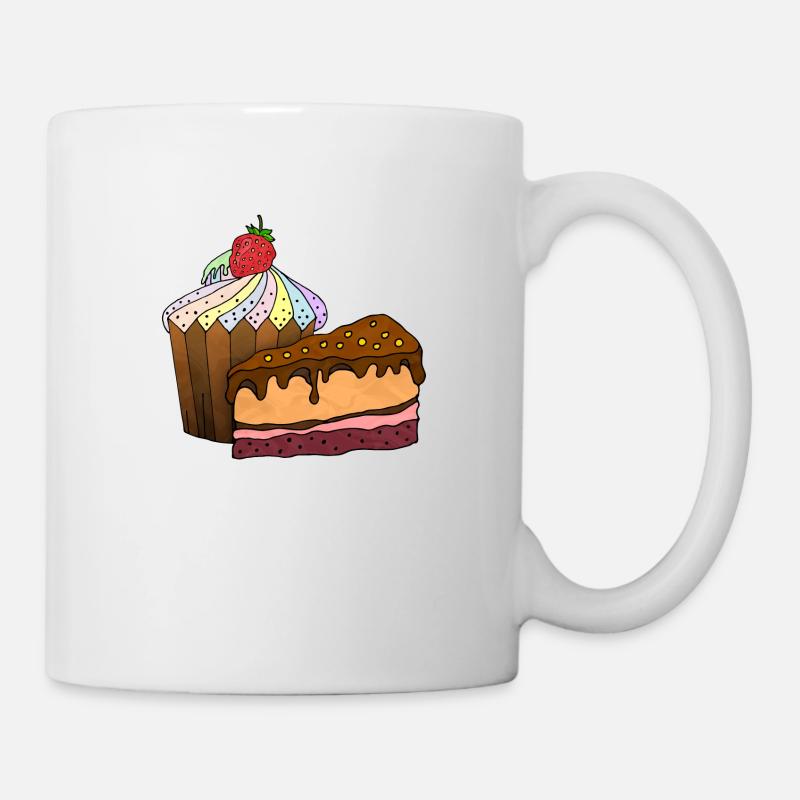Gâteaux - Mug blanc - blanc