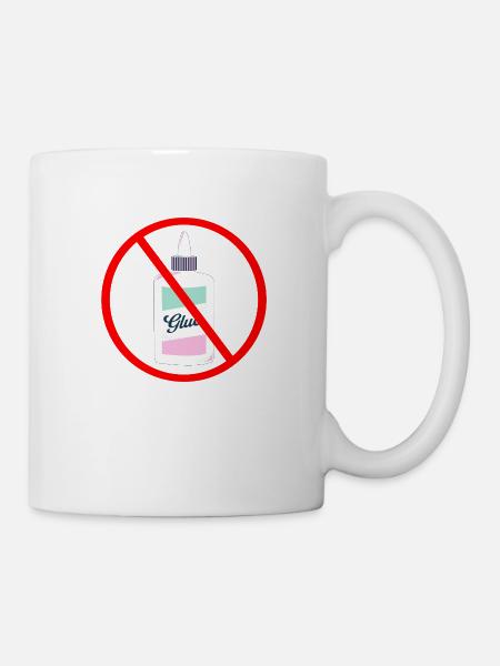 Sekunderkleber für die Strasse - Tasse - Weiß