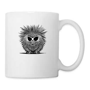 Stachelschwein Sonnenbrille süß Tiere Tier Natur 9 - Tasse - Weiß - Rechts