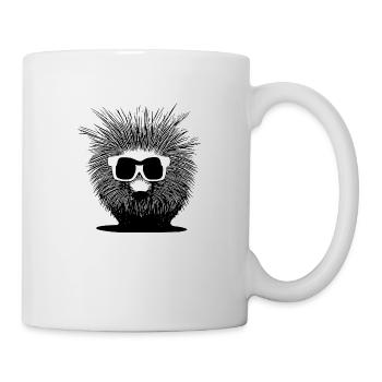 Porcupine Lunettes de soleil Mignons animaux Nature animale 7 - Mug blanc - blanc - Droite