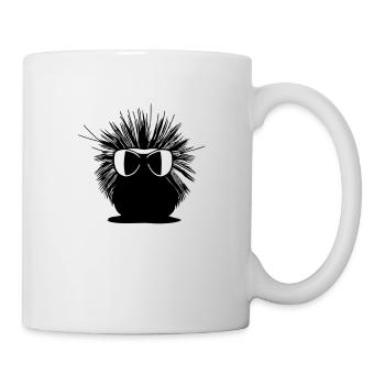 Porcupine Lunettes de soleil Mignons animaux Vector 21 - Mug blanc - blanc - Droite