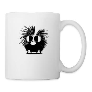 Porcupine Lunettes de soleil Mignons animaux Vecteur 13 - Mug blanc - blanc - Droite