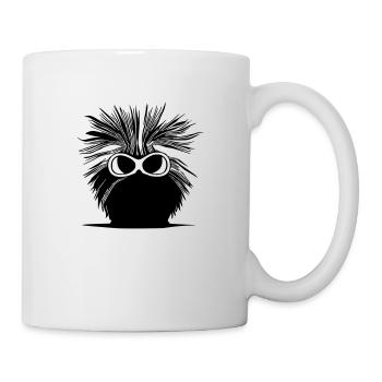 Porcupine Lunettes de soleil Mignons animaux Vecteur 11 - Mug blanc - blanc - Droite