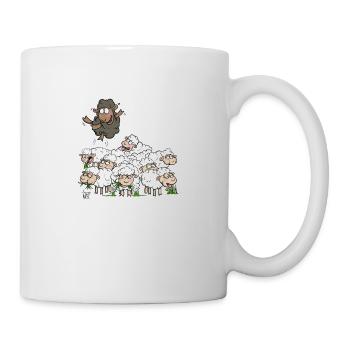 Mouton noir - Mug blanc - blanc - Droite