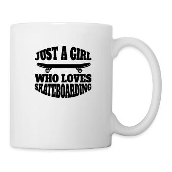 Skateboard Filles Skateboard Longboard Skater - Mug blanc - blanc - Droite