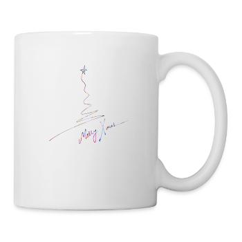 Joyeux Noël Noël Noël vacances hiver santa nordique - Mug blanc - blanc - Droite