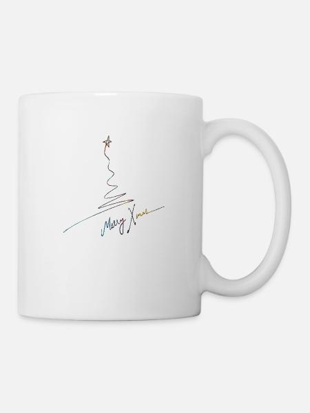 Frohe Weihnachten Weihnachten Weihnachten Urlaub Winter Santa Nordic - Tasse - Weiß