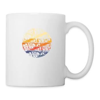 Braunschweig Deutschland Stadt Vintage Retro - Tasse - Weiß - Rechts