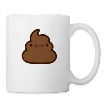 Kawaii Scheiße Haufen Gesicht - Tasse - Weiß - Rechts