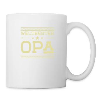 Weltbester Opa - Tasse - Weiß - Rechts