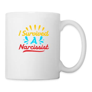I Survived A Narcissist Divorcee Divorce Women - Mug - white - Right