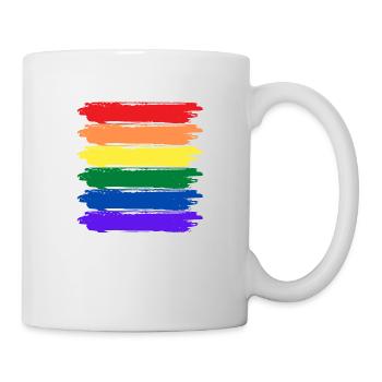 LGBTQIA+ Minimalistisch - Tasse - Weiß - Rechts
