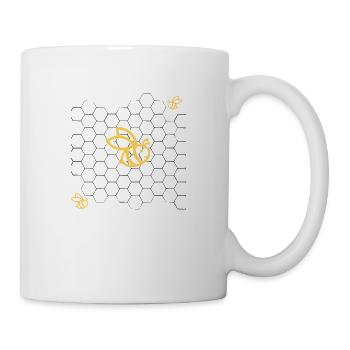 Bienen - Tasse - Weiß - Rechts