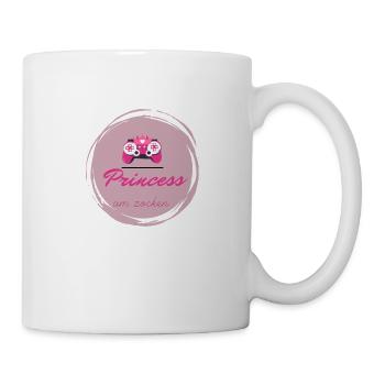 princess am zocken - Tasse - Weiß - Rechts