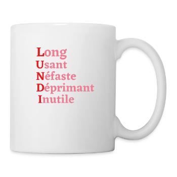 LUNDI - Mug blanc - blanc - Droite