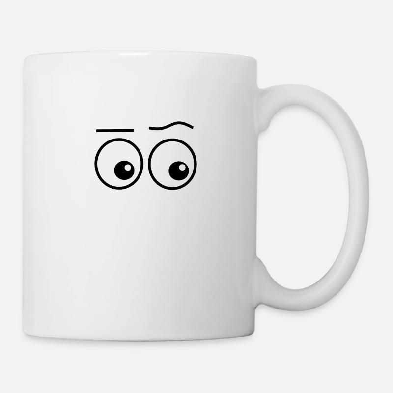yeux, yeux - Mug blanc - blanc