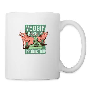 Veggie-Burger-Produktion Veggie-Burger-Produktion - Tasse - Weiß - Rechts