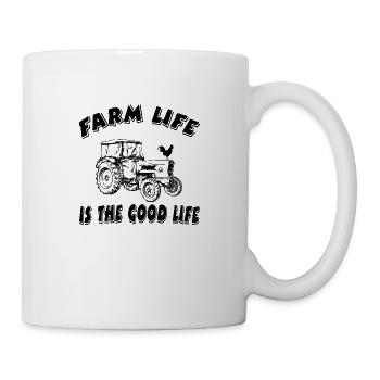 Ferme - Mug blanc - blanc - Droite